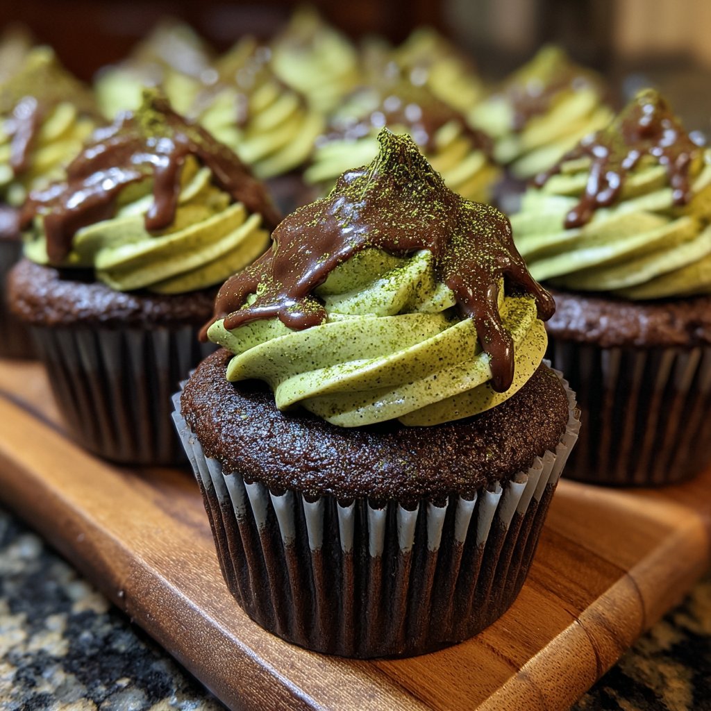 Lavish Choco-Matcha Cupcakes