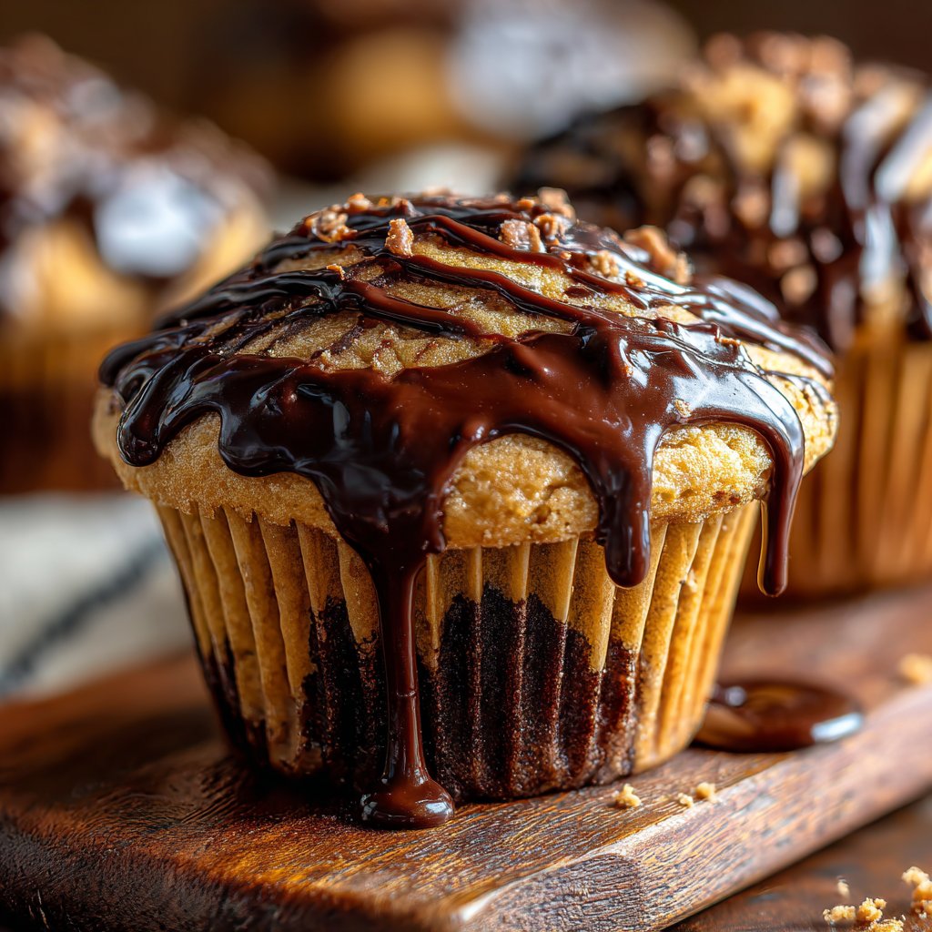 Peanut Butter Chocolate Cupcake Bliss